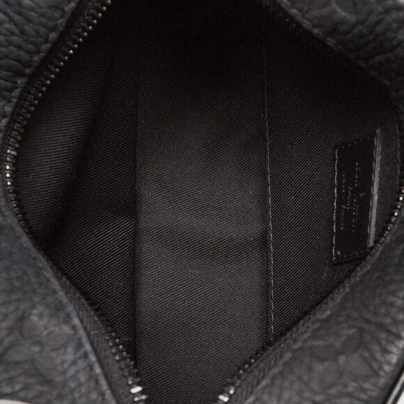 Louis Vuitton Black Monogram Embossed Taurillon Leather Soft Trunk Mini Bag - Picture 7 of 12